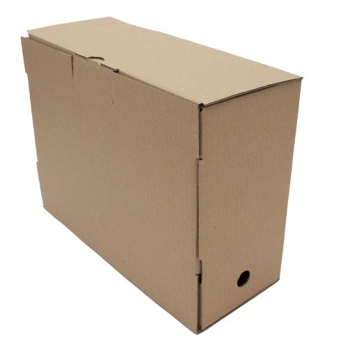 Archivační krabice A4 na obsah pořadače 10 cm – natur (330 × 245 × 100 mm)