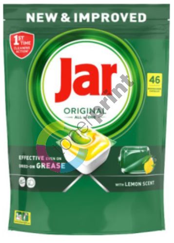 Jar Original All in One Lemon kapsle do myčky nádobí 46 kusů