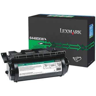 Toner Lexmark 64480XW, T644, black, originál