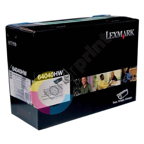 Toner Lexmark 64040HW, black, originál 1