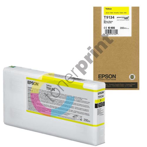 Cartridge Epson C13T913400, yellow, originál 1