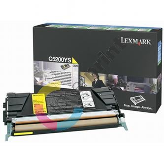 Toner Lexmark C530, C5200YS, žlutá, originál 1