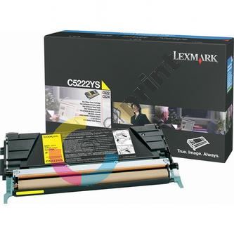 Toner Lexmark C522, C534, 00C5222YS, žlutá, originál 1