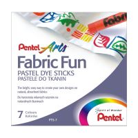 Pentel Arts Fabric Fun PTS-7, zažehlovací voskovky na textil