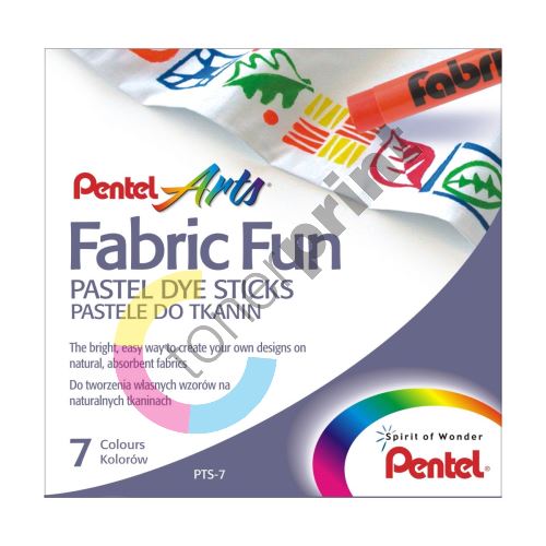 Pentel Arts Fabric Fun PTS-7, zažehlovací voskovky na textil 2