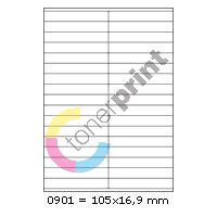 Samolepící etikety Rayfilm 105 x 16,9 mm 100 archů R0100.0901F 1