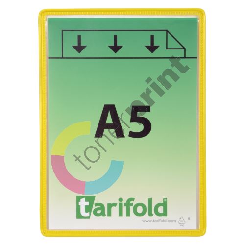 Tarifold rámeček s kapsou, A5, otevřený shora, žlutý, 5 ks 1