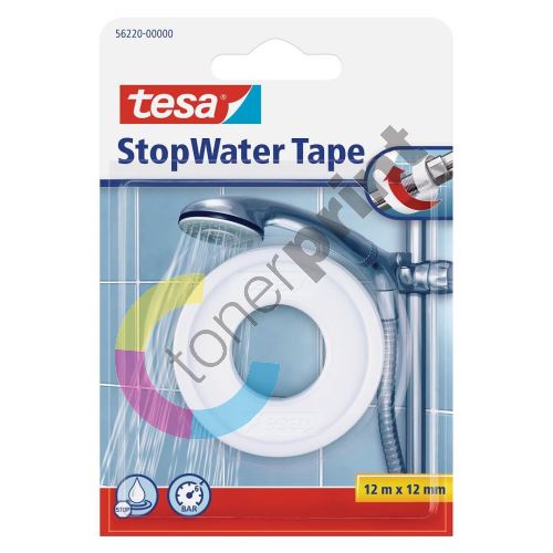 Instalatérská páska StopWater Tape, bílá, 12 mm x 12 m, Tesa 1