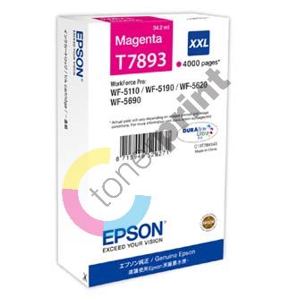 Cartridge Epson C13T789340, XXL, magenta, originál 1