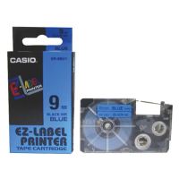 Páska Casio XR-9BU1 9mm černý tisk/modrý podklad