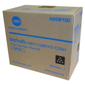 Toner Konica Minolta TNP-49K, Bizhub C3351, C3851, A95W150, black, originál