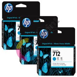 Inkoustová cartridge HP 3ED67A, T230, T250, T630, T650, cyan, 712, originál 1