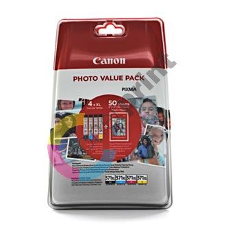 Inkoustová cartridge Canon CLI-571XL, CMYK, Pixma MG6850, 0332C005, originál