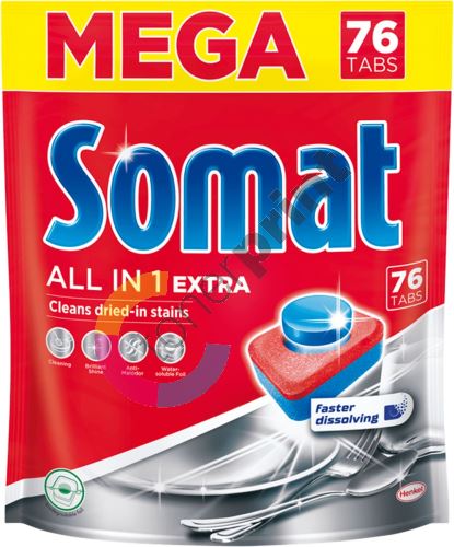 Somat All in 1 Extra tablety do myčky na nádobí 76 kusů