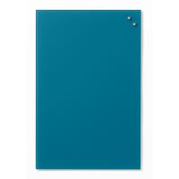 Skleněná magnetická tabule Naga 40 x 60 cm, modrozelená
