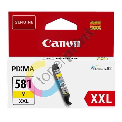 Cartridge Canon CLI-581Y XXL, 1997C001, yellow, originál 1