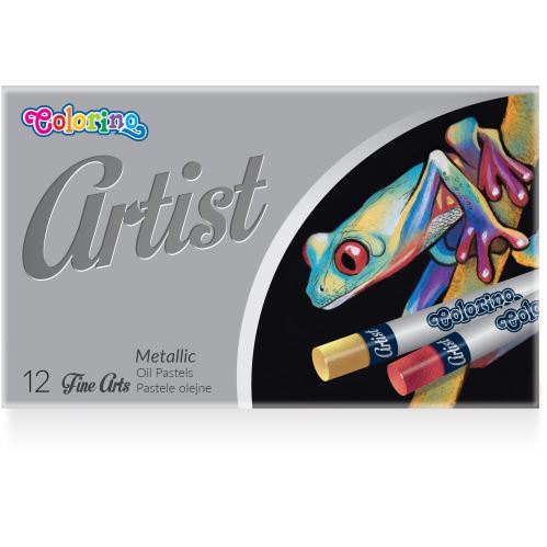 Colorino Artist olejové pastely, kulaté, metalické, 12 barev 1