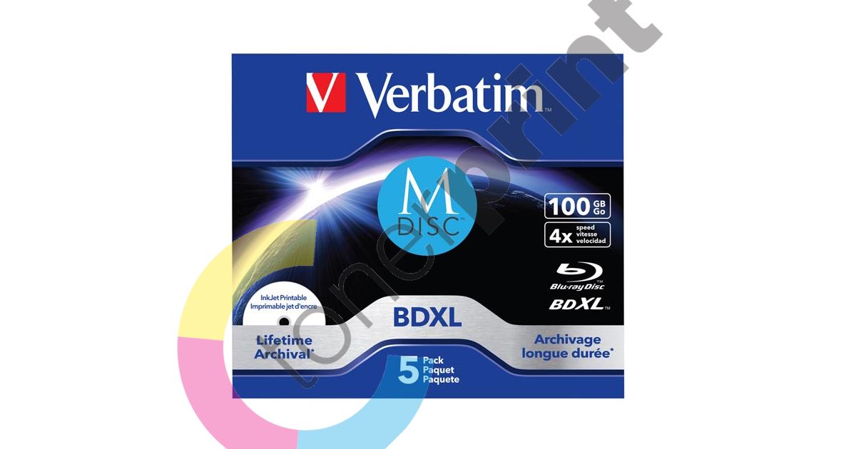 Alegrarse va a decidir Discurso Verbatim 100GB MDISC, Lifetime archival BDXL, jewel, 43834, 4x, 5-pack -  Toner Print.cz