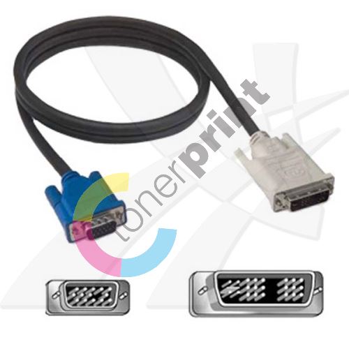 Kabel k monitoru DVI-I / VGA, 18+5 M/15 M, 2 m 1