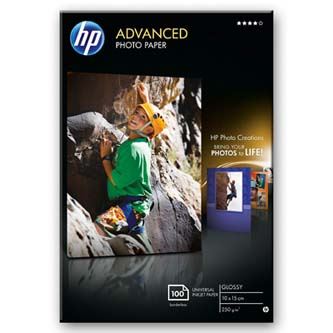 HP Advanced Glossy Photo Paper, foto papír, bez okrajů typ lesklý, zdokonalený typ bílý, 1