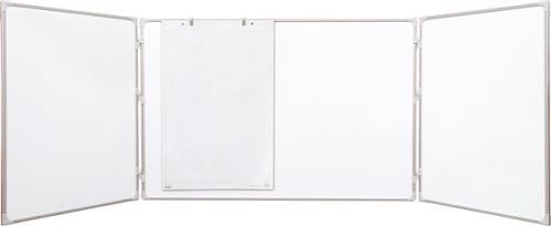 Magnetická rozkládací lakovaná tabule 180 × 120 / 360 cm – trojdílná tabule v hliníkovém r (870510)