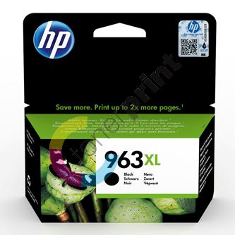 Inkoustová cartridge HP 3JA30AE#301, HP 963XL, black, blistr, 2000str., 48ml, originál