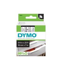 Páska Dymo D1 19 mm x 7m, černý tisk/průhledný podklad, 45800, S0720820 (1)