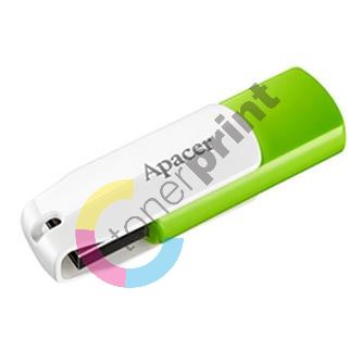 Apacer USB flash disk, USB 2.0, 16GB, AH335, zelený, AP16GAH335G-1, USB A, s otočnou krytk