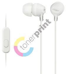 Sony sluchátka MDR-EX15AP, handsfree, bílé 1