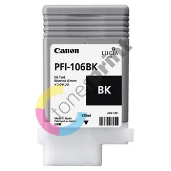 Inkoustová cartridge Canon PFI-106BK, iPF-6300, black, 6621B001, originál