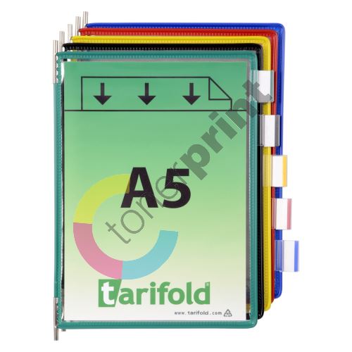 Tarifold závěsný rámeček s kapsou, A5, otevřený shora, mix barev, 10 ks 1