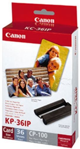 Canon KP-36IP Papír pro tiskárny Selphy CP-220, 330, papír, bílý, 10x15cm, 36ks