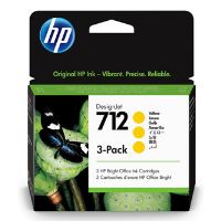 Inkoustové cartridge HP 712 (3ED79A), žlutá, 3× 29 ml, 3 ks, originál Inkoustové cartridge HP 712 (3ED79A), žlutá, 3× 29 ml, 3 ks, originál