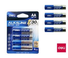 Baterie DELI AA / LR6, alkalické 1,5 V, tužkové, 4 ks – E18501