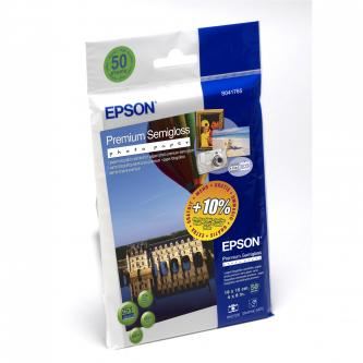 Epson Premium Semigloss Photo Paper, foto papír, lesklý, bílý, 10x15cm, 4x6", 251 g/m2, 50