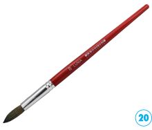 Štětec kulatý č. 20 – přírodní štětiny pro vodové, temperové i olejové barvy (1)