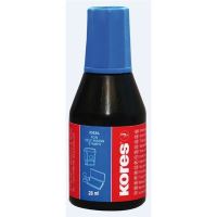 Razítková barva KORES, 28 ml, modrá, na vodní bázi