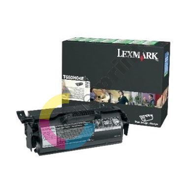 Toner Lexmark T650H04E, black, originál 1