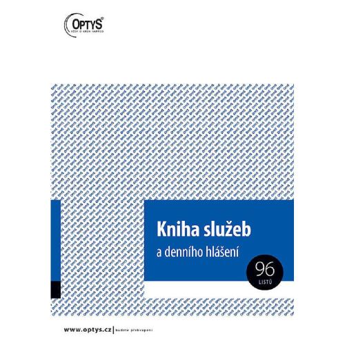 Kniha služeb a denního hlášení A4 – 96 listů (OP1242)