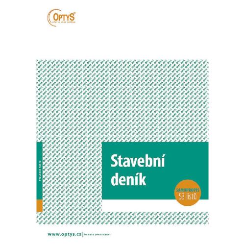 Stavební deník A4 samopropisovací, číslovaný (OP1268)