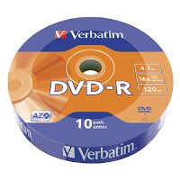 Verbatim DVD-R Matt Silver 4,7 GB 16×, 120 min, 10 ks cake box – 43729 (3)