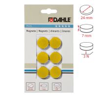Magnet Dahle 24 mm žlutý (6 ks) (4)