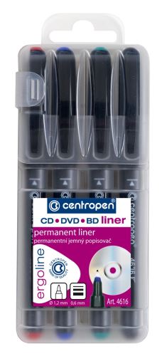 Popisovač Centropen 4616/4 CD/DVD liner 0,6 1