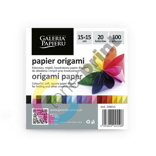 Origami papír barevný 15x15cm, 100ks 1