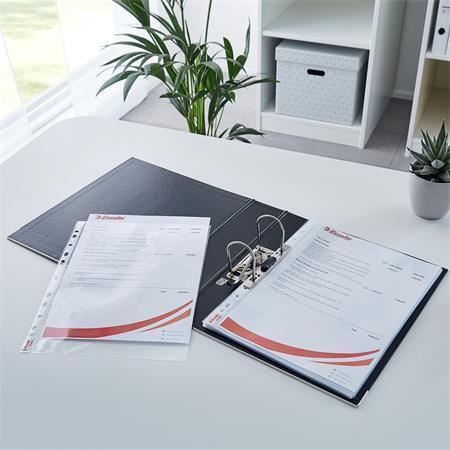 Závěsné kapsy Esselte Standard A4, PP 55 µm, hladké, čiré, 10 ks