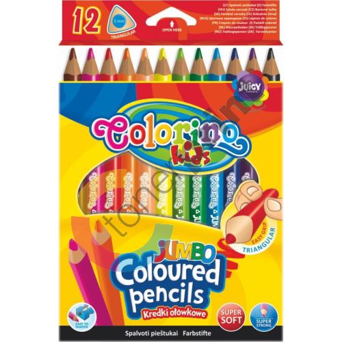 Colorino Jumbo pastelky trojhranné, 12 barev 2