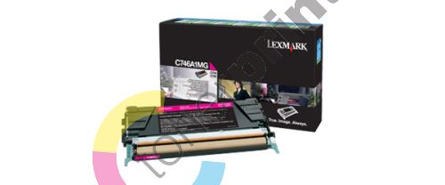 Toner Lexmark C746A1MG, magenta, return, originál 1