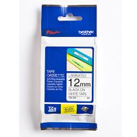 Páska do štítkovače Brother TZe-231, 12mm, černý tisk/bílý podklad, originál (3)