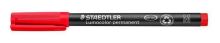 Permanentní popisovač Staedtler Lumocolor 317 M, červená, 1 mm, OHP