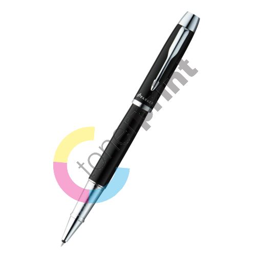Kuličkové pero Art Crystella Lily Pen, černá s bílými krystaly Swarovski, 13cm 2
